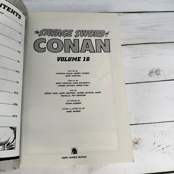 Savage Sword of Conan Dixon Kwapisz Conway Volume 16 1st Ed PB 2014 Comic Book - Picture 4 of 12